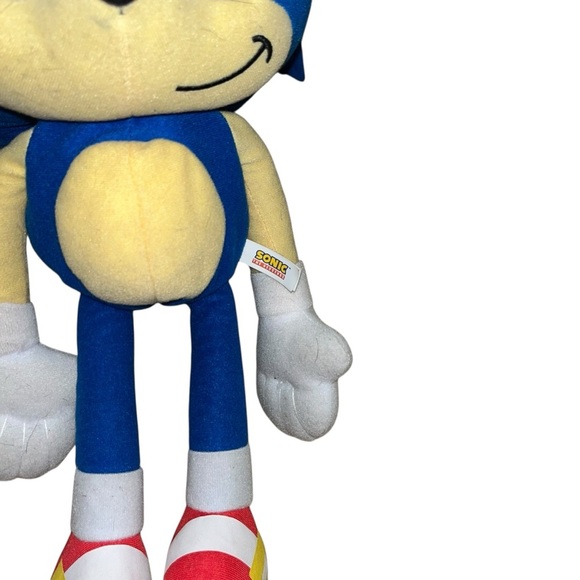 2018 Toy Factory Sega Sonic the Hedgehog 12" Plush Stuffed Toy Hanging Loop - Picture 2 of 4